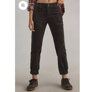 Anthro Richie slim corduroy joggers 4